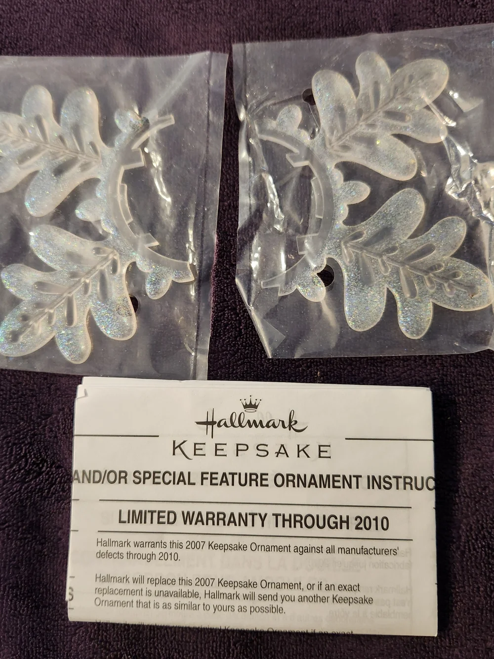 Hallmark 2007 Keepsake Shimmering Snowflake Tree Topper South Pole Pals - NIB